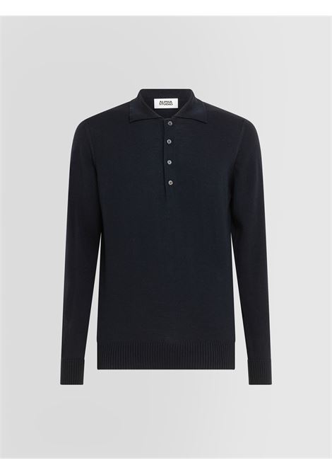 ALPHA STUDIO - BASIC MERINO POLO SHIRT ALPHA STUDIO |  | AU-3013B1001
